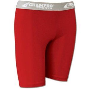 Champro Womens Compression Shorts Red Scarlet Size XSmall Dri Gear Exercise